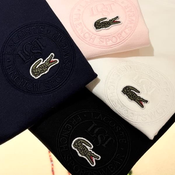 日本BEAMS × LACOSTE 50週年別注 Badge T-Shirt