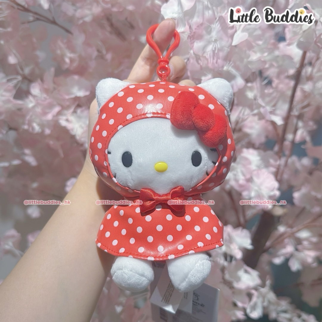 美版 Sanrio 雨衣造型 公仔匙扣