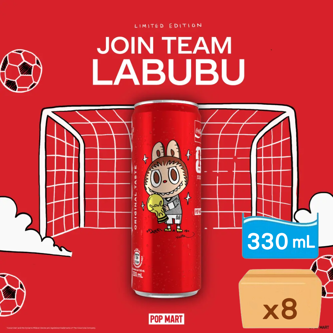 可口可樂LABUBU版(LABUBU包裝隨機發送) 高罐裝 330ml x 8罐