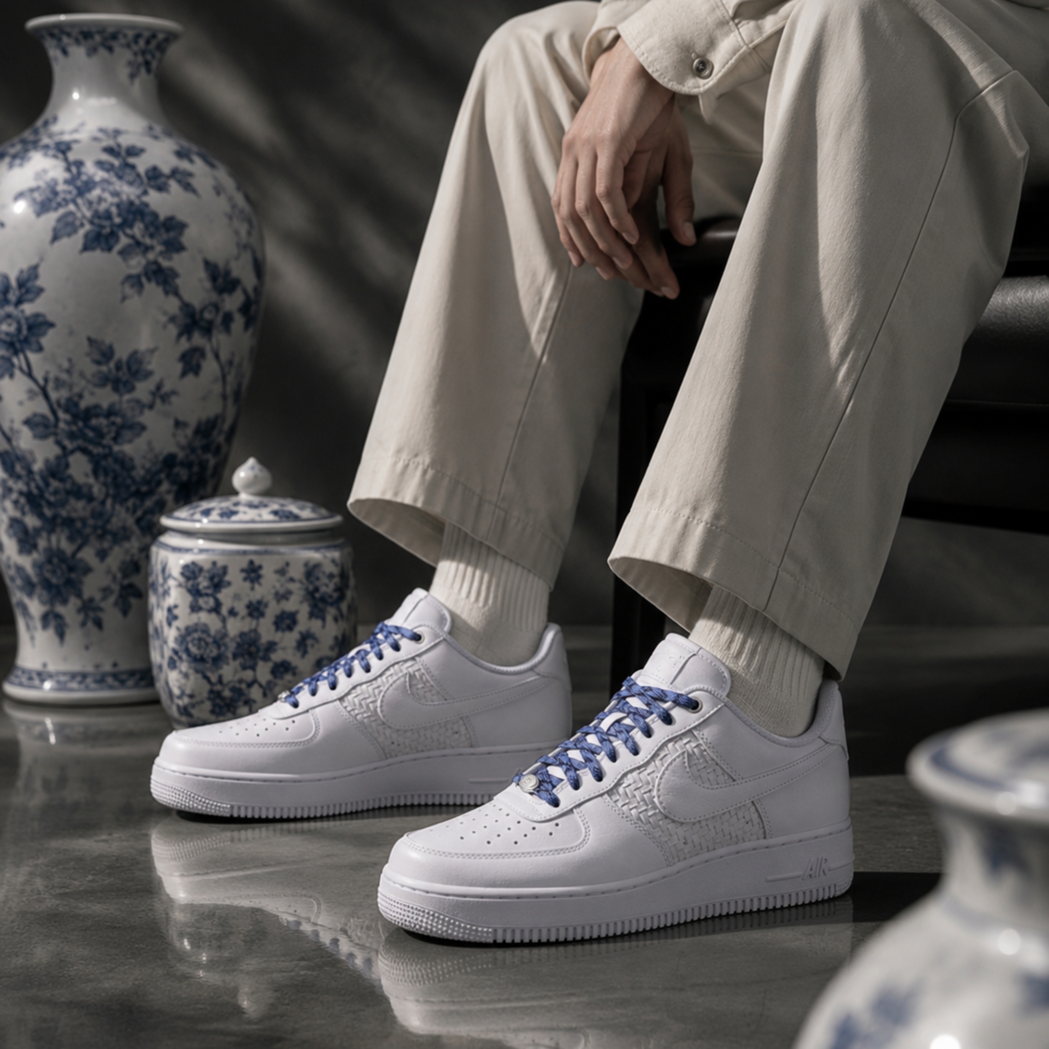 NICEDAY 代購 Nike Air Force 1 青花瓷 白 白藍 淺藍 IW1892-111