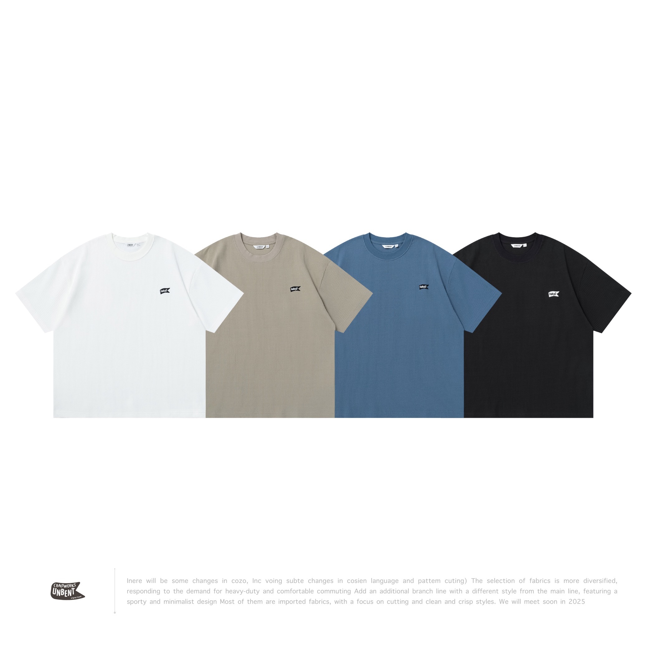 [ 予約限定 ]  UNBENT® - 26SS Quick Dry Waffle Tee " QD-26SS "