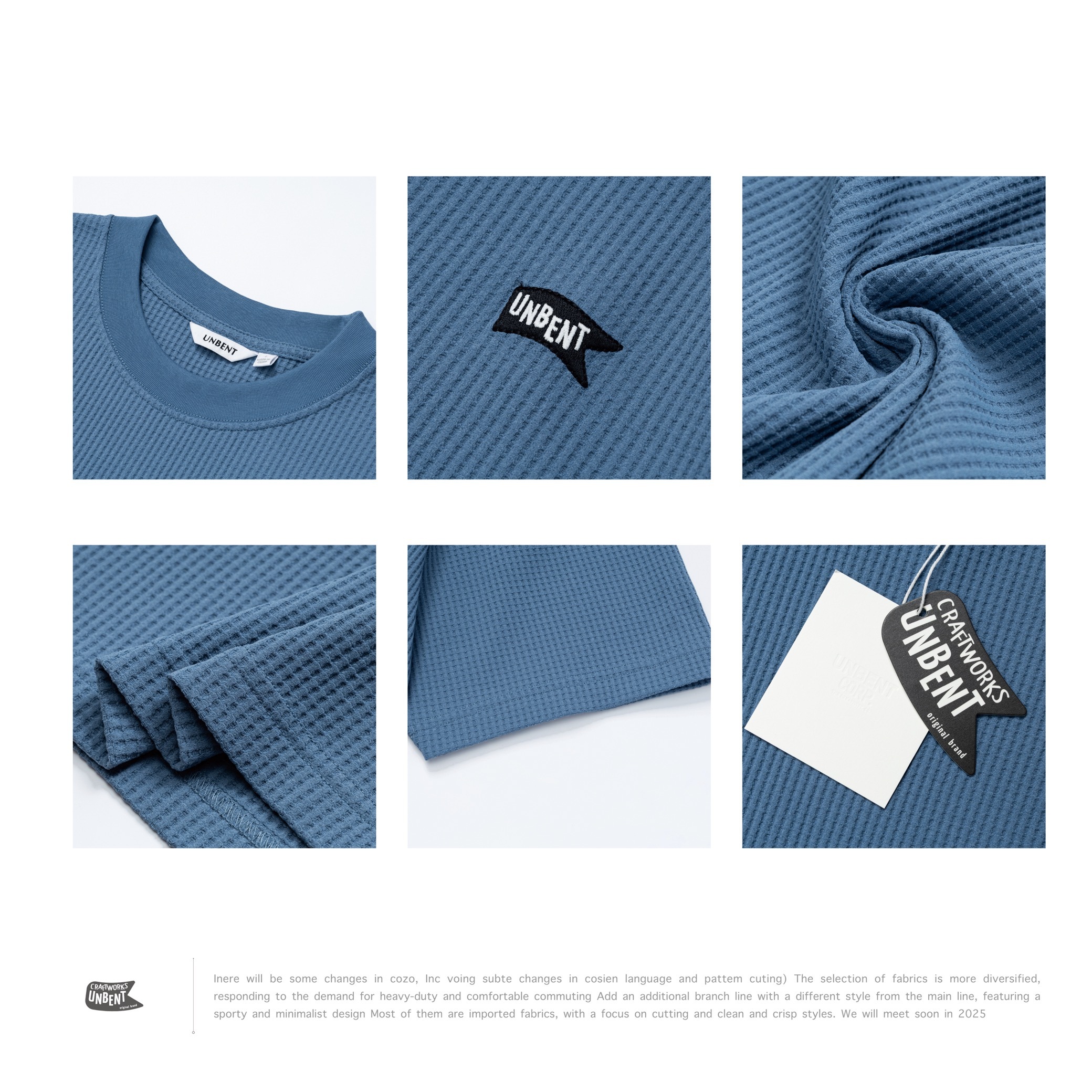 [ 予約限定 ]  UNBENT® - 26SS Quick Dry Waffle Tee " QD-26SS "