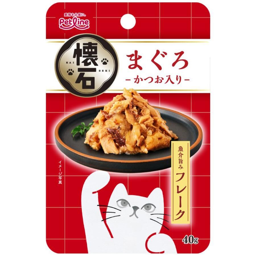 Petline 貓濕糧．懷石系列 吞拿魚片+鰹魚40g