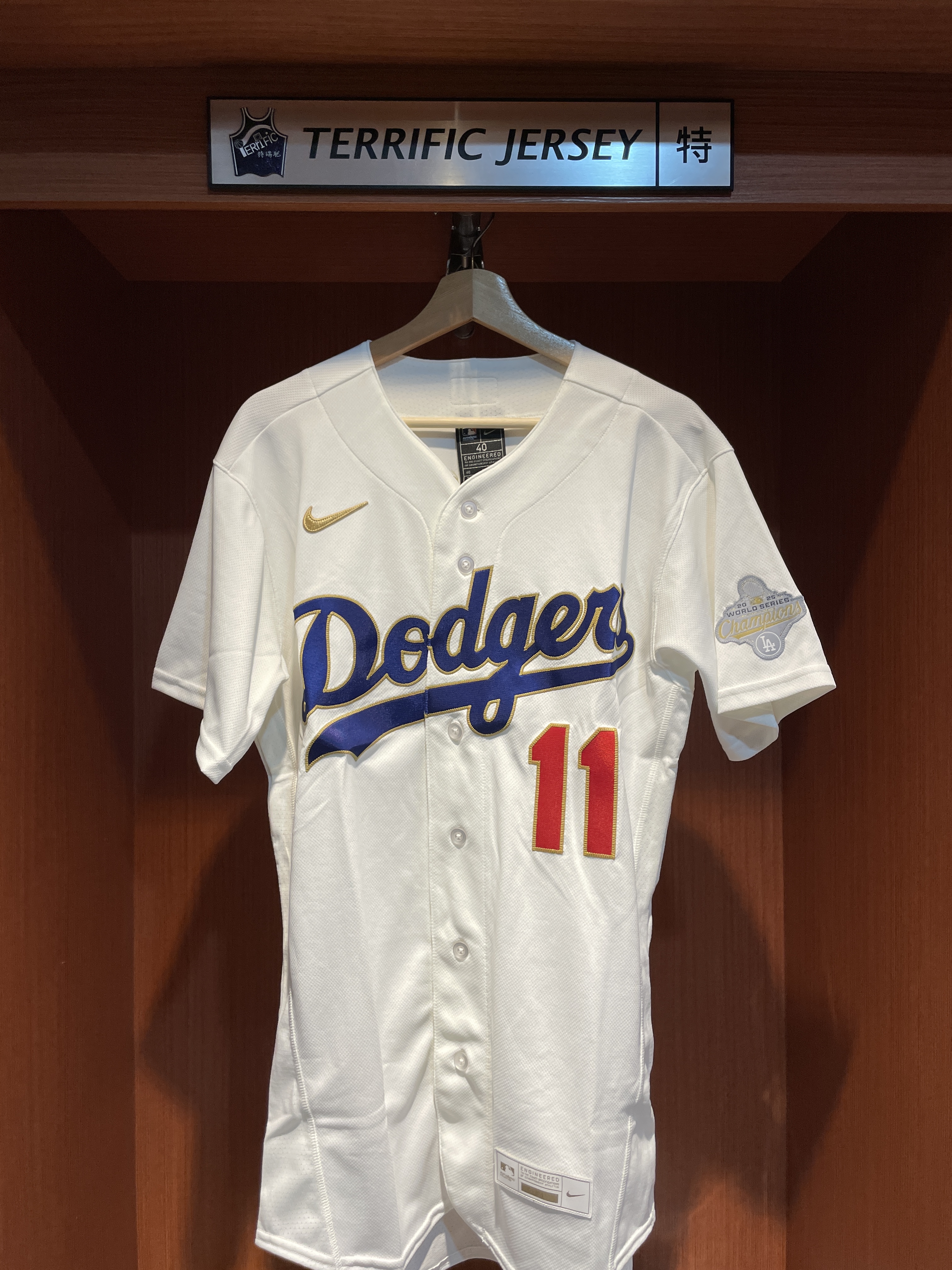 MLB球衣 Roki Sasaki 洛杉磯道奇 冠軍 金字 開幕戰 2026 Gold Collection Nike Authentic Player Name Jersey 球員版 電繡 全新