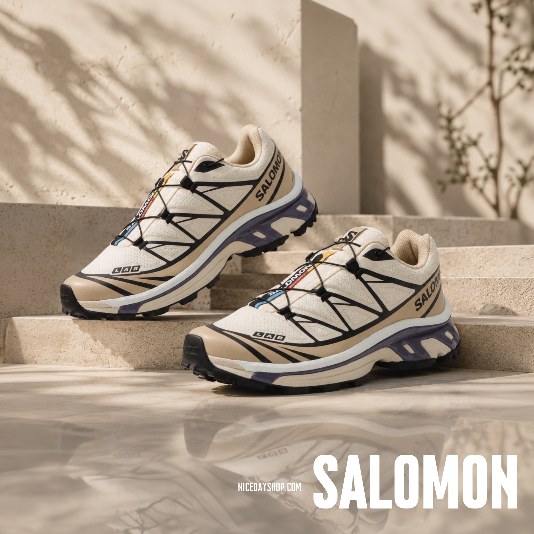 NICEDAY 代購 Salomon 索羅門 XT-6 米白 米色 機能 米黑 L49205900
