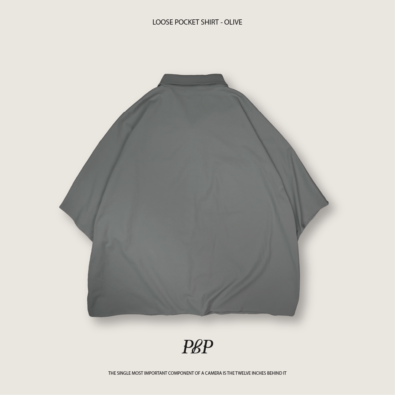 P.B.P - LOOSE POCKET SHIRT  - OLIVE