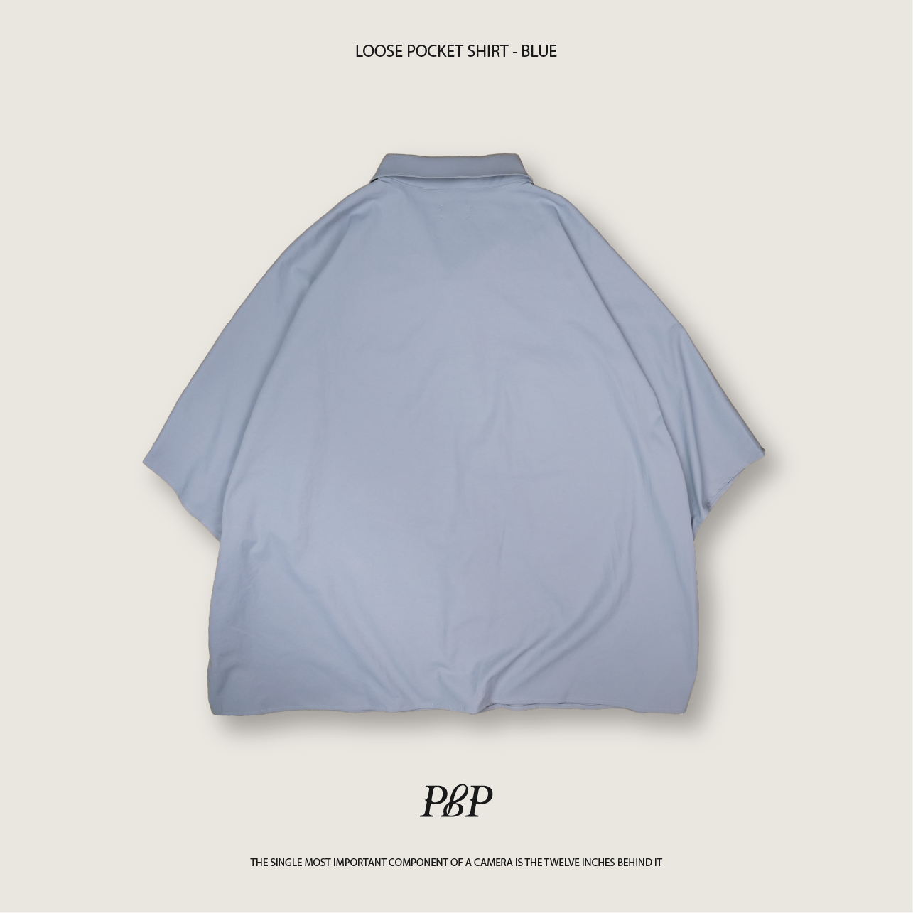 P.B.P - LOOSE POCKET SHIRT  - BLUE