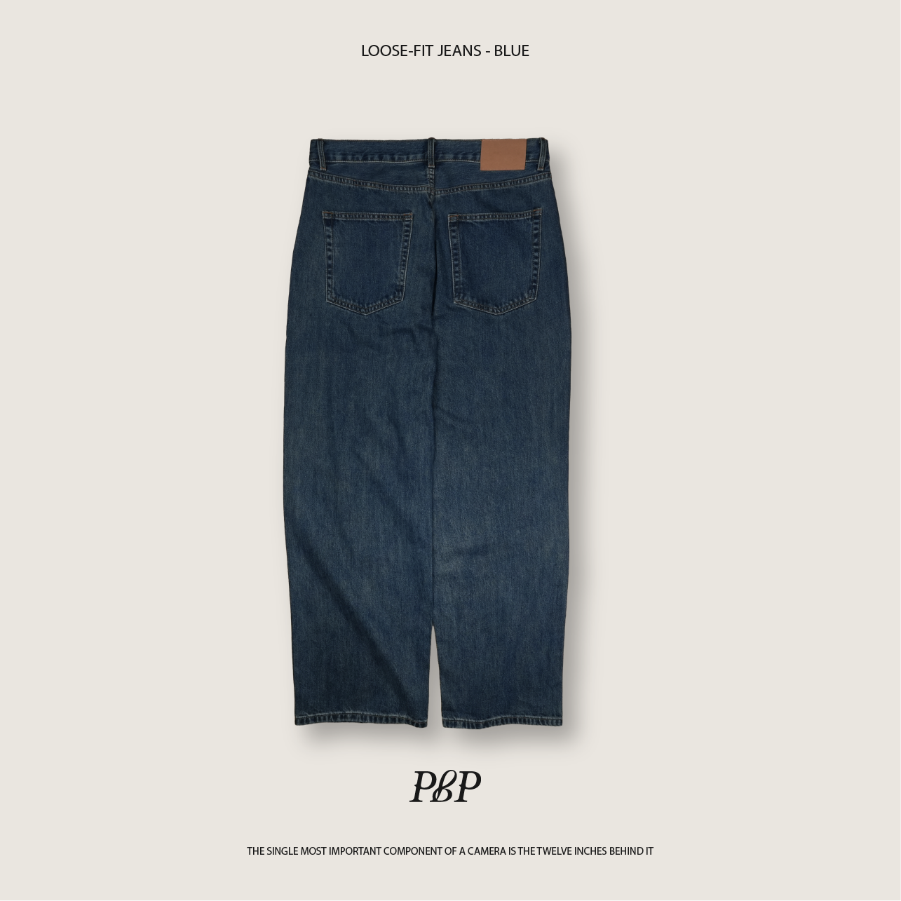 P.B.P - LOOSE-FIT JEANS  - BLUE