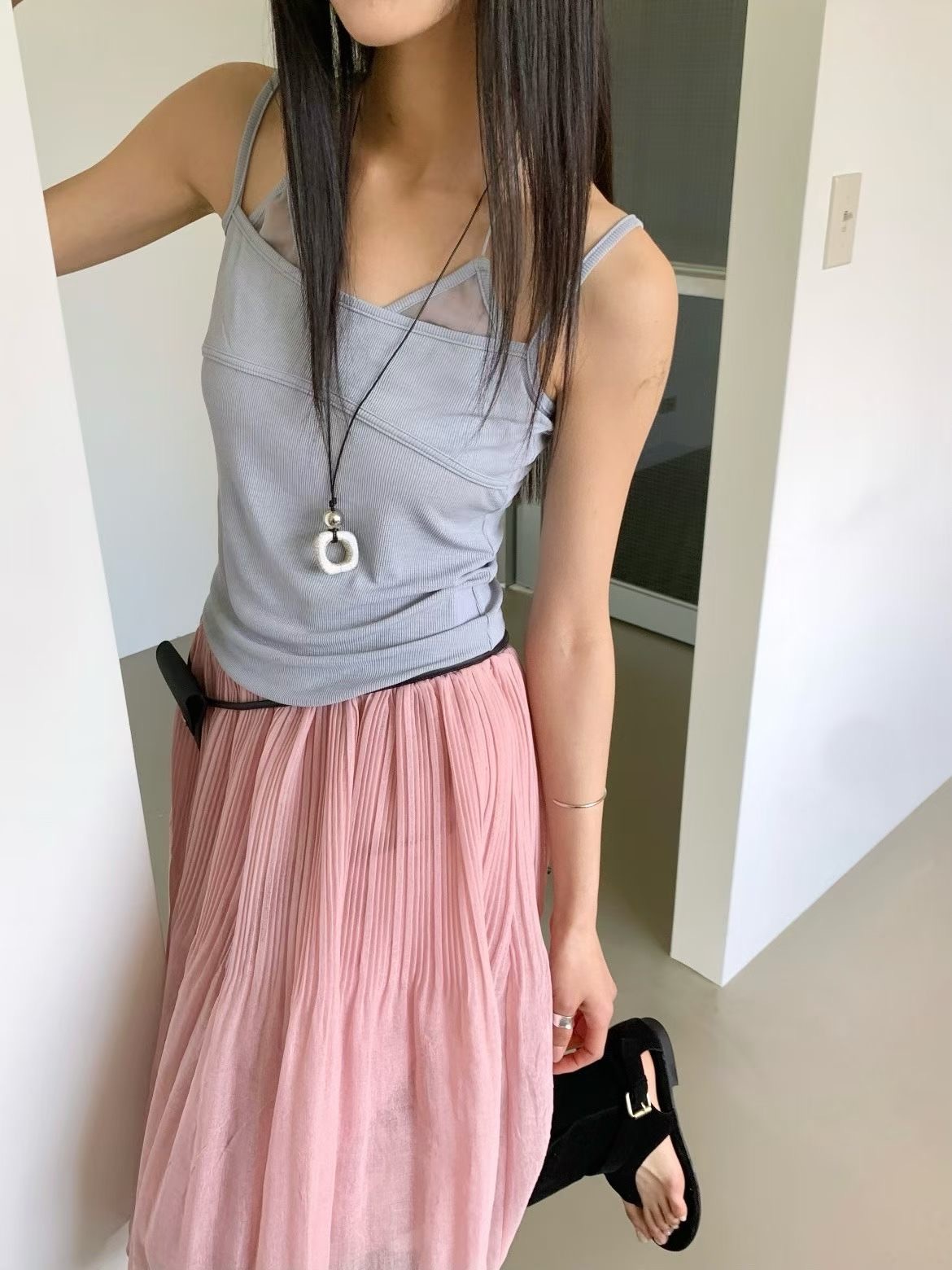 假兩件合身個性風背心