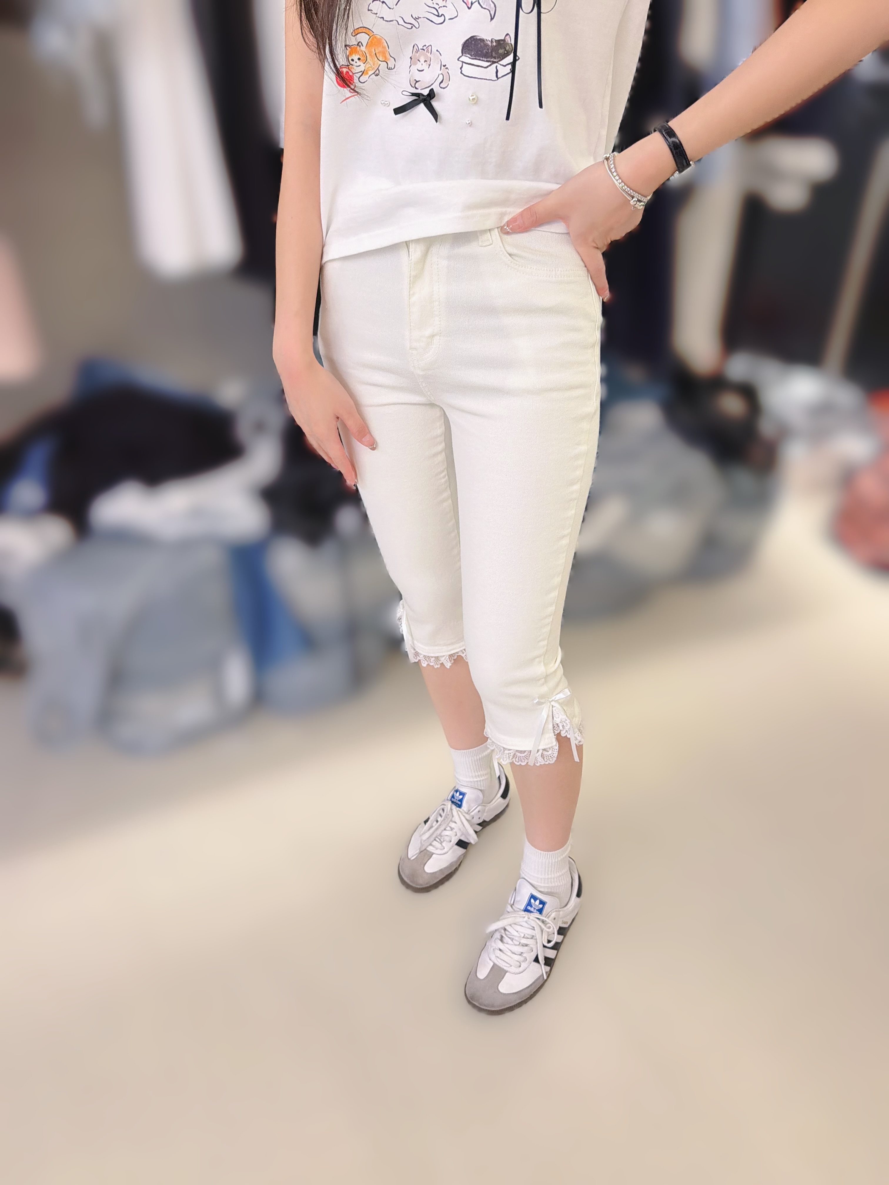 MP51 S:腰26 HIP34-44 長28 M:腰28 HIP36-46 長28.5 L:腰30 HIP38-48 長29 $559