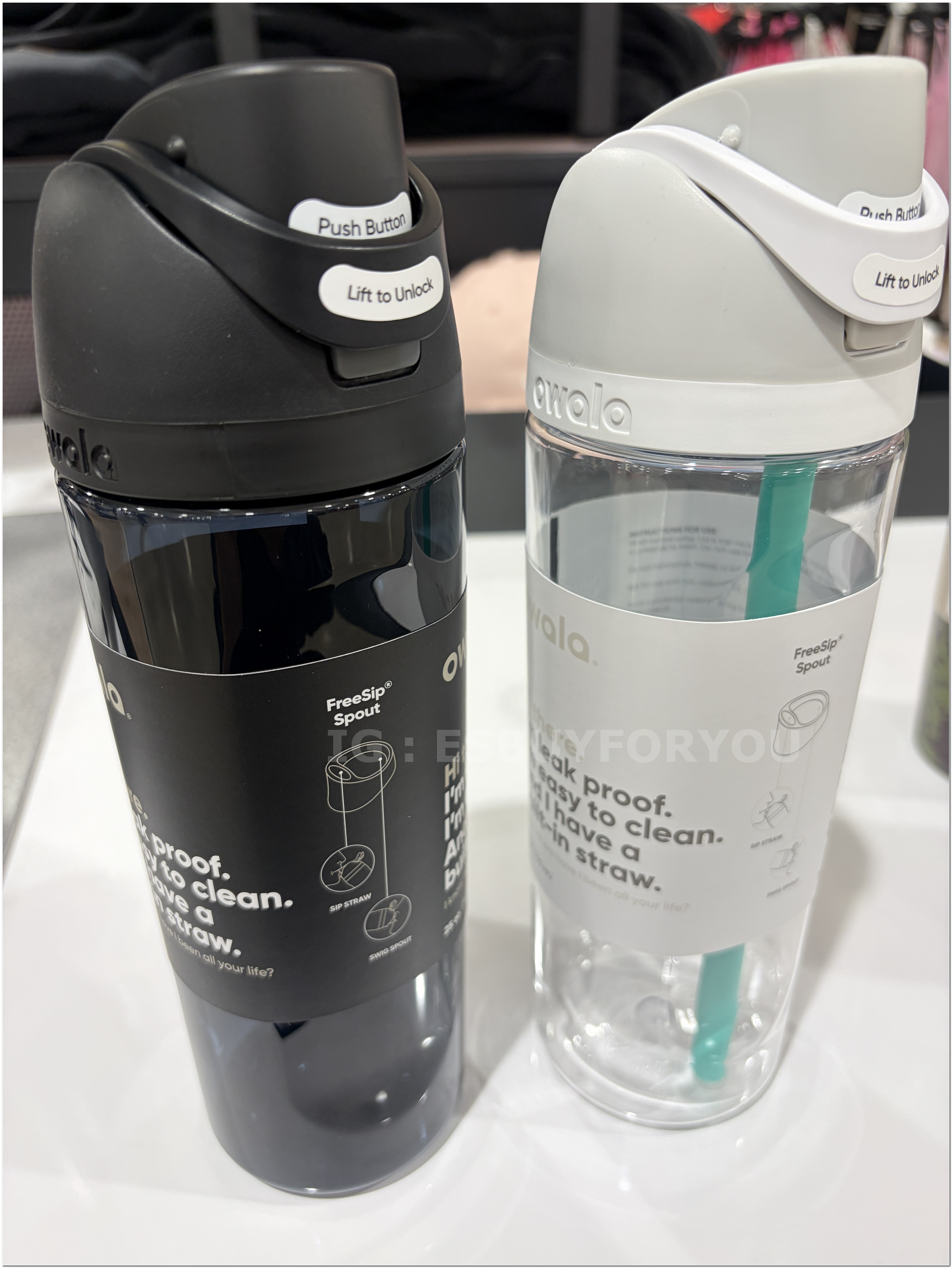 【限時】Owala(740ml 25oz) 透明 FreeSip Tritan 水壺 (內有吸管) (2色)