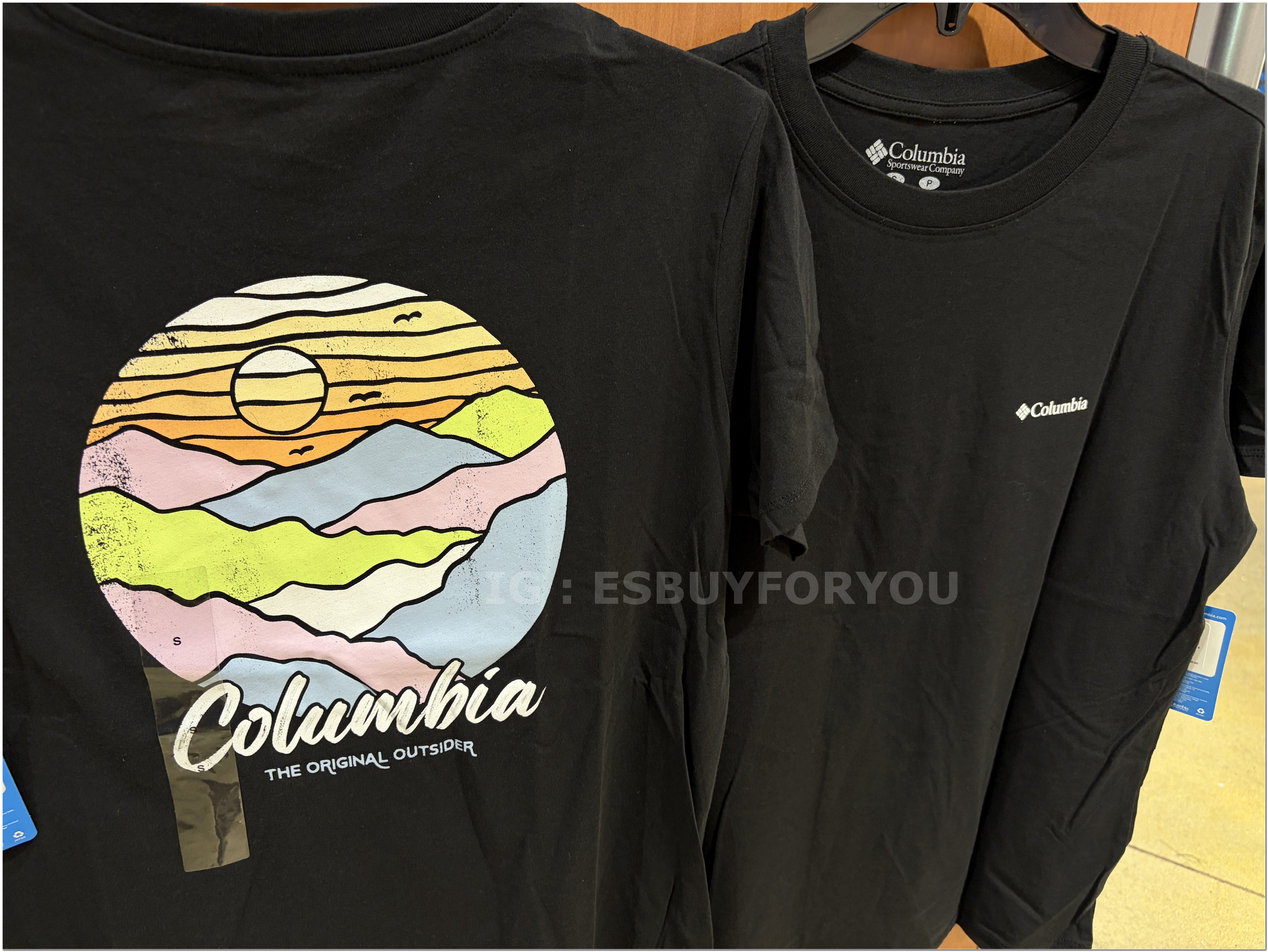 【限時】Columbia 女大人 正反圖案 短TEE