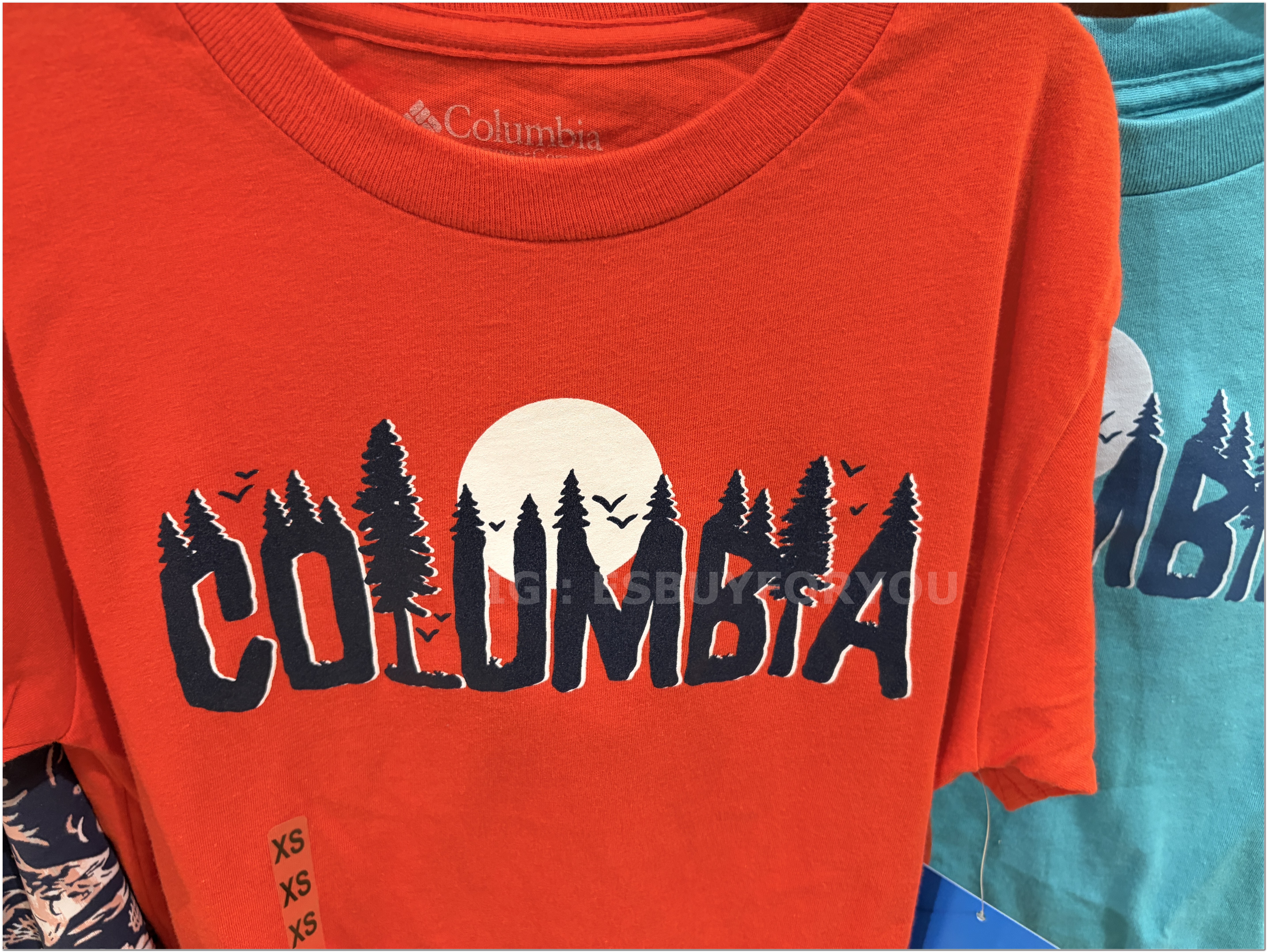 【限時】Columbia 大童 造型字樣圖案 短TEE (3色)