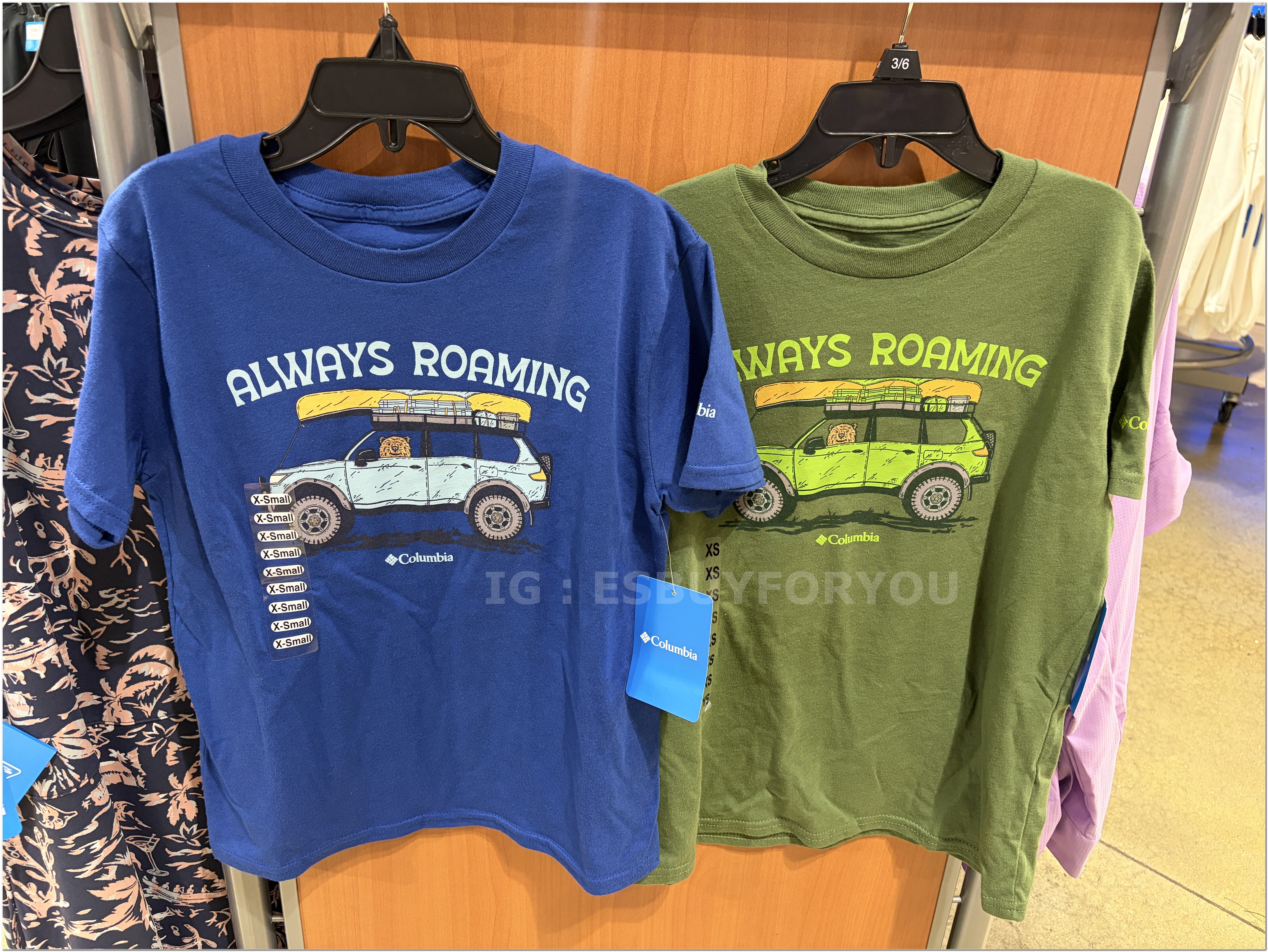 【限時】Columbia 大童 露營車 短TEE (2色)