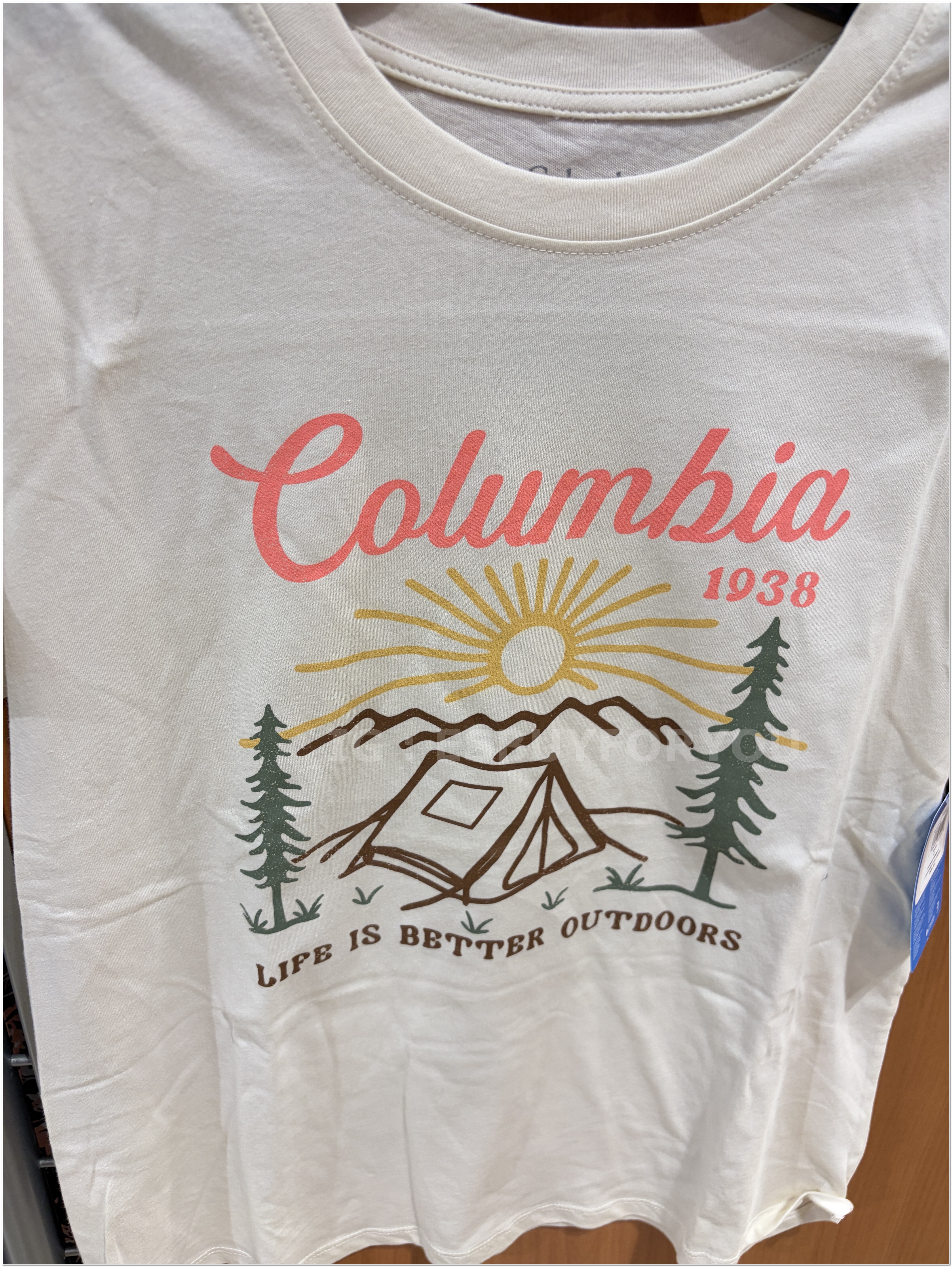 【限時】Columbia 女大人 露營帳篷 短TEE