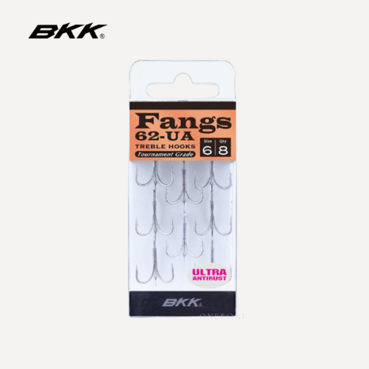 BKK Fangs-62 UA Treble Hook 三本鉤