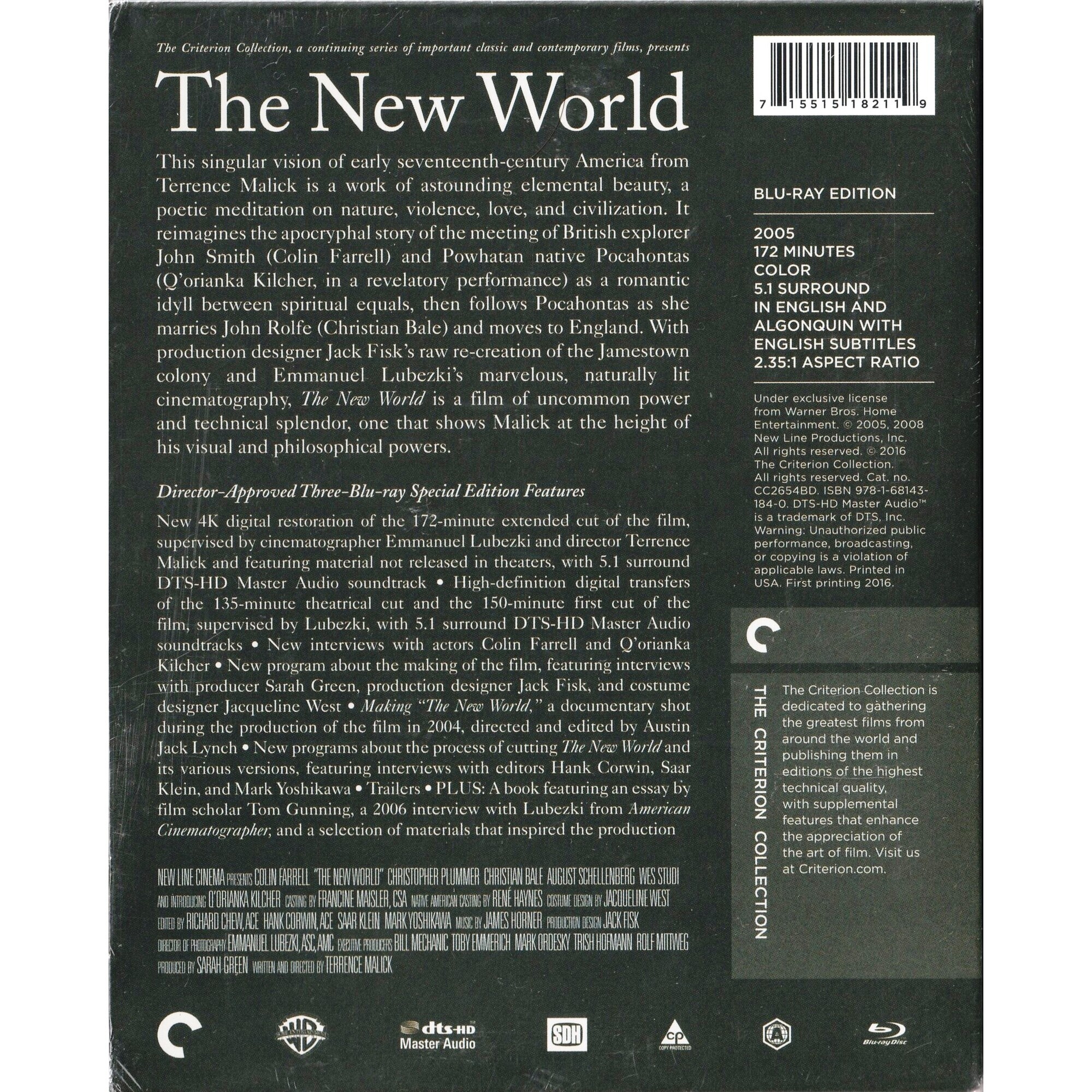 The New World (2005) (Blu-ray) (US Version)