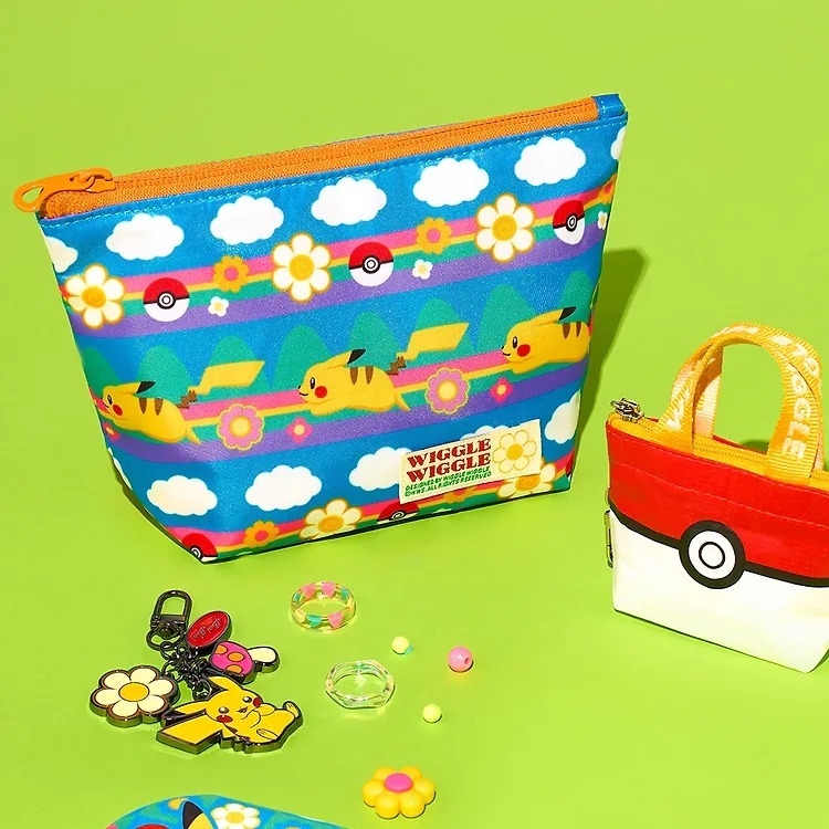 WIGGLE WIGGLE & POKEMON Pattern Pouch