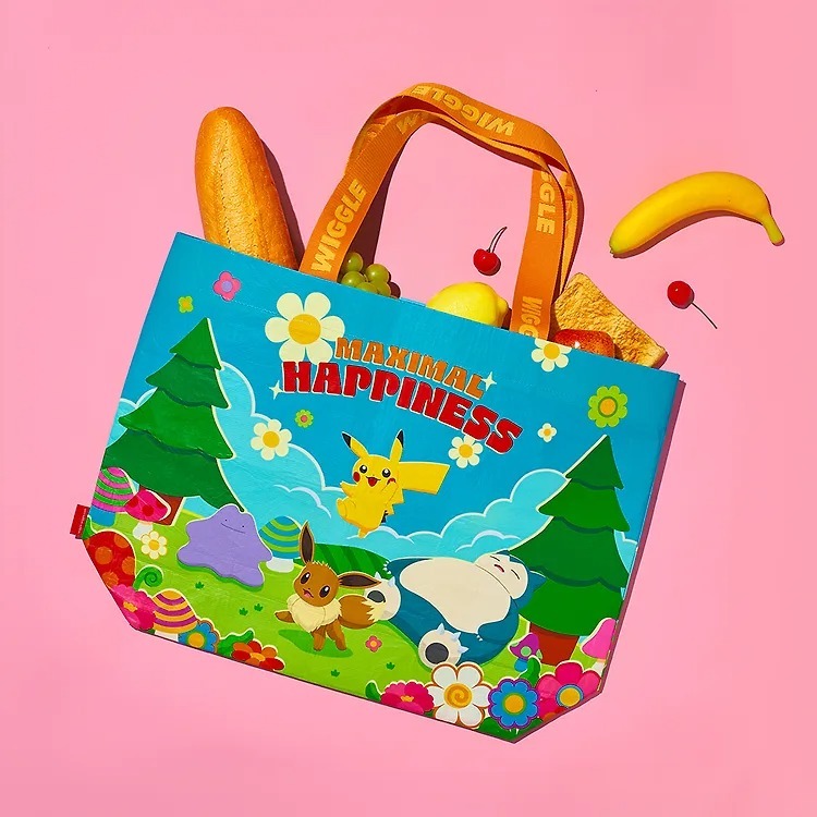 WIGGLE WIGGLE & POKEMON Reusable Shopper Bag (M)