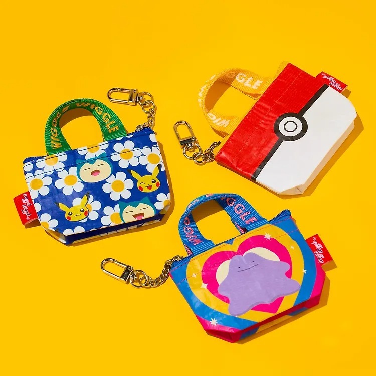 WIGGLE WIGGLE & POKEMON Mini Tarpaulin Bag Keyring