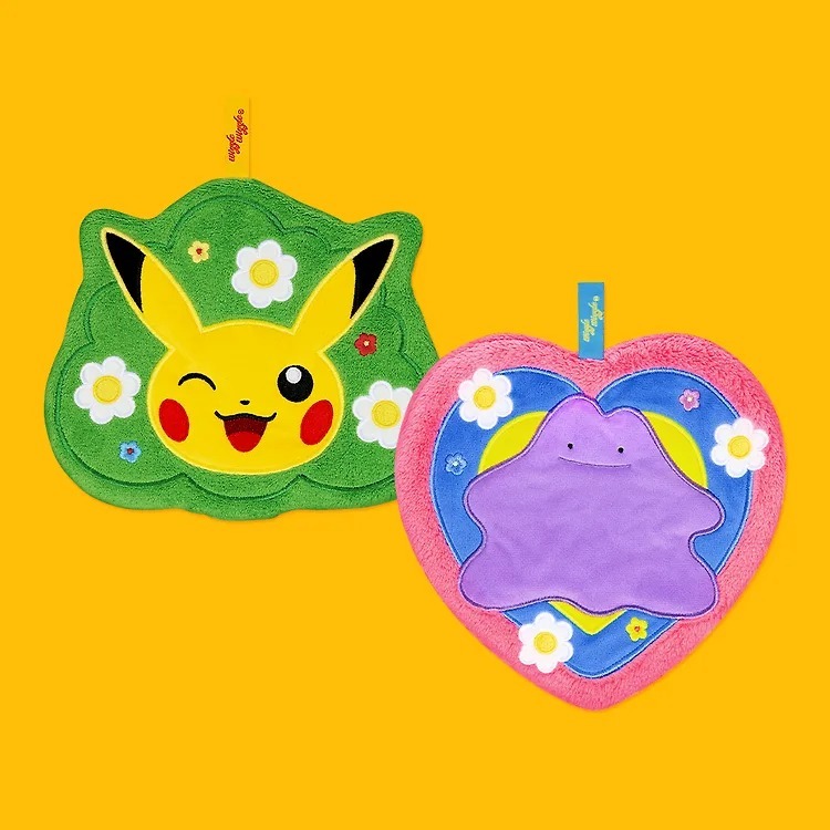 WIGGLE WIGGLE & POKEMON Hand Loop Towel 2P Set