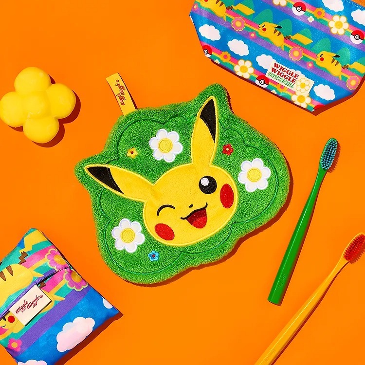 WIGGLE WIGGLE & POKEMON Hand Loop Towel 2P Set