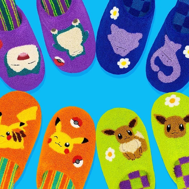 WIGGLE WIGGLE & POKEMON Terry Home Slipper