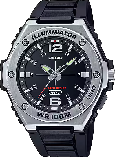 萬年鐘錶 - CASIO  卡西歐 潮流運動款橡膠錶帶指針錶 MWA-100H-1A 錶徑 : 49.6mm