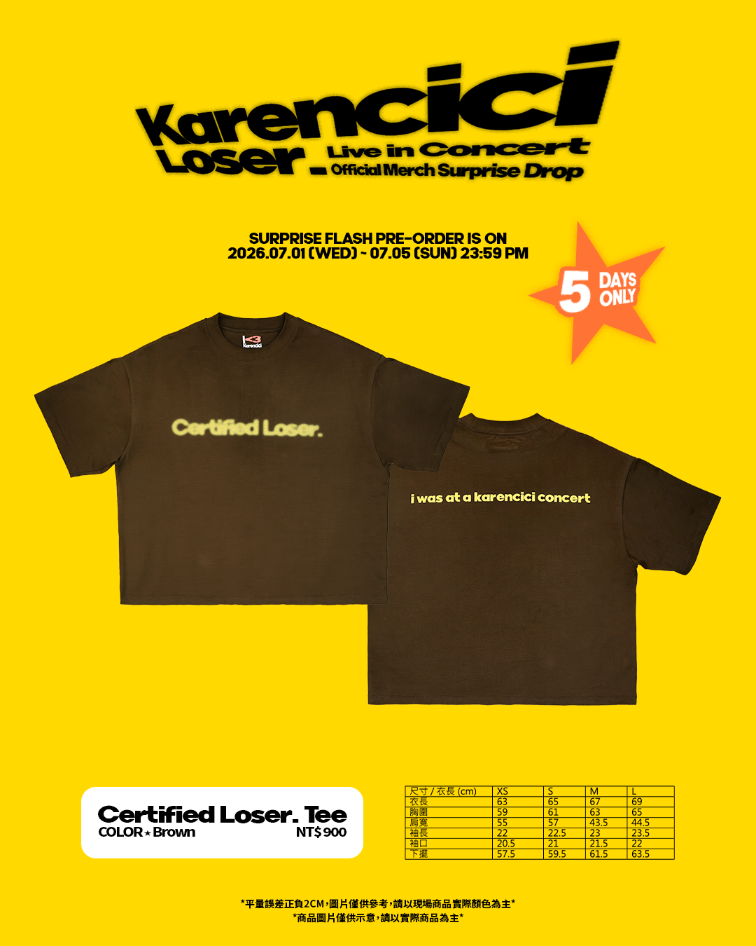Certified Loser. Tee (XS)