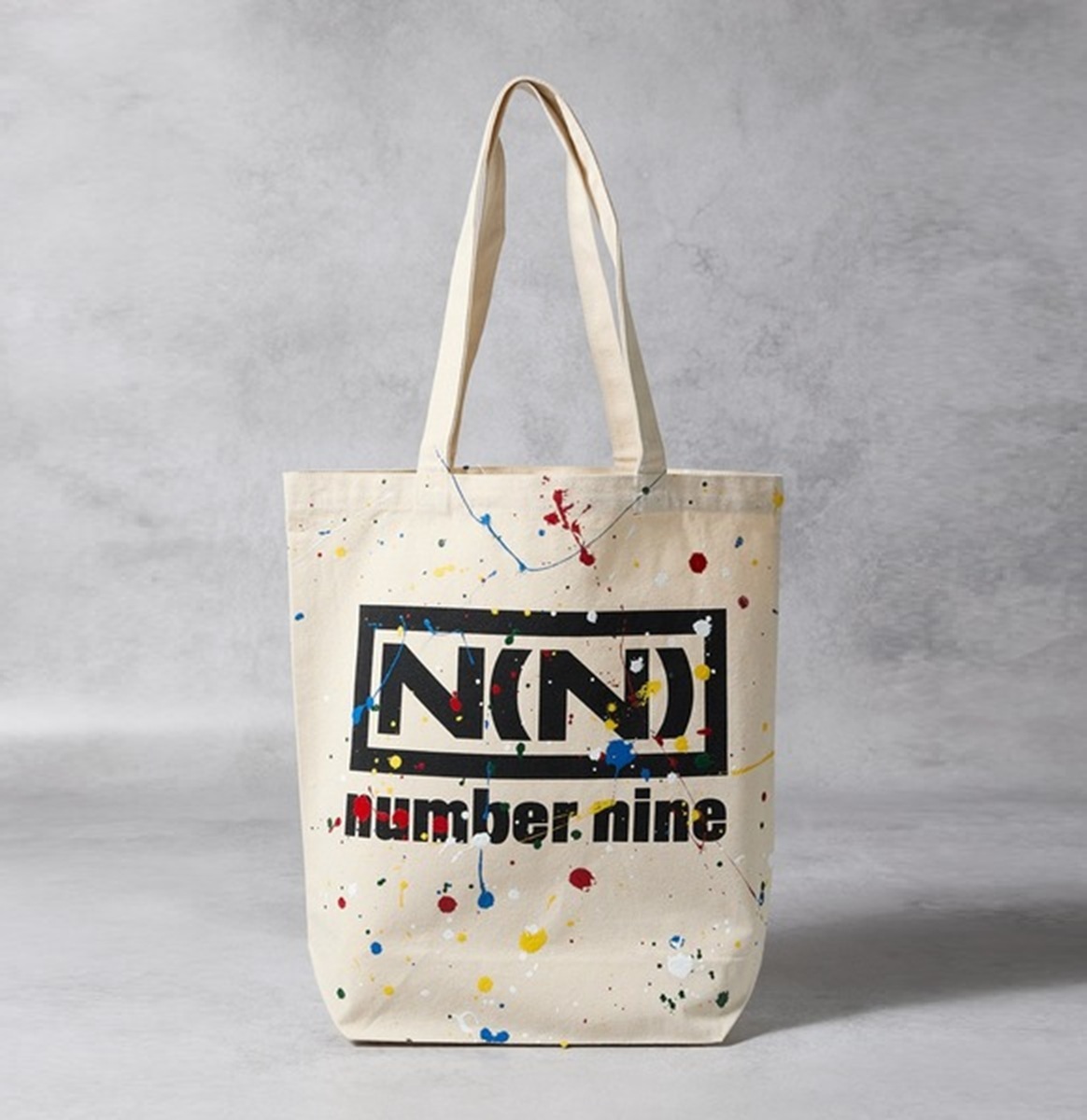 NUMBER NINE HAND PAINTED N(N) CANVAS TOTE BAG - PRE ORDER ITEM (預訂中)