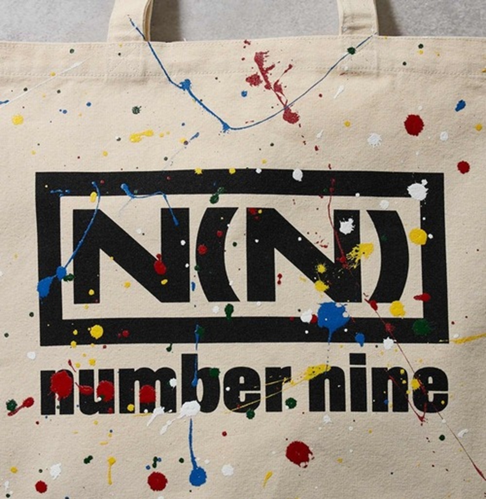 NUMBER NINE HAND PAINTED N(N) CANVAS TOTE BAG - PRE ORDER ITEM (預訂中)
