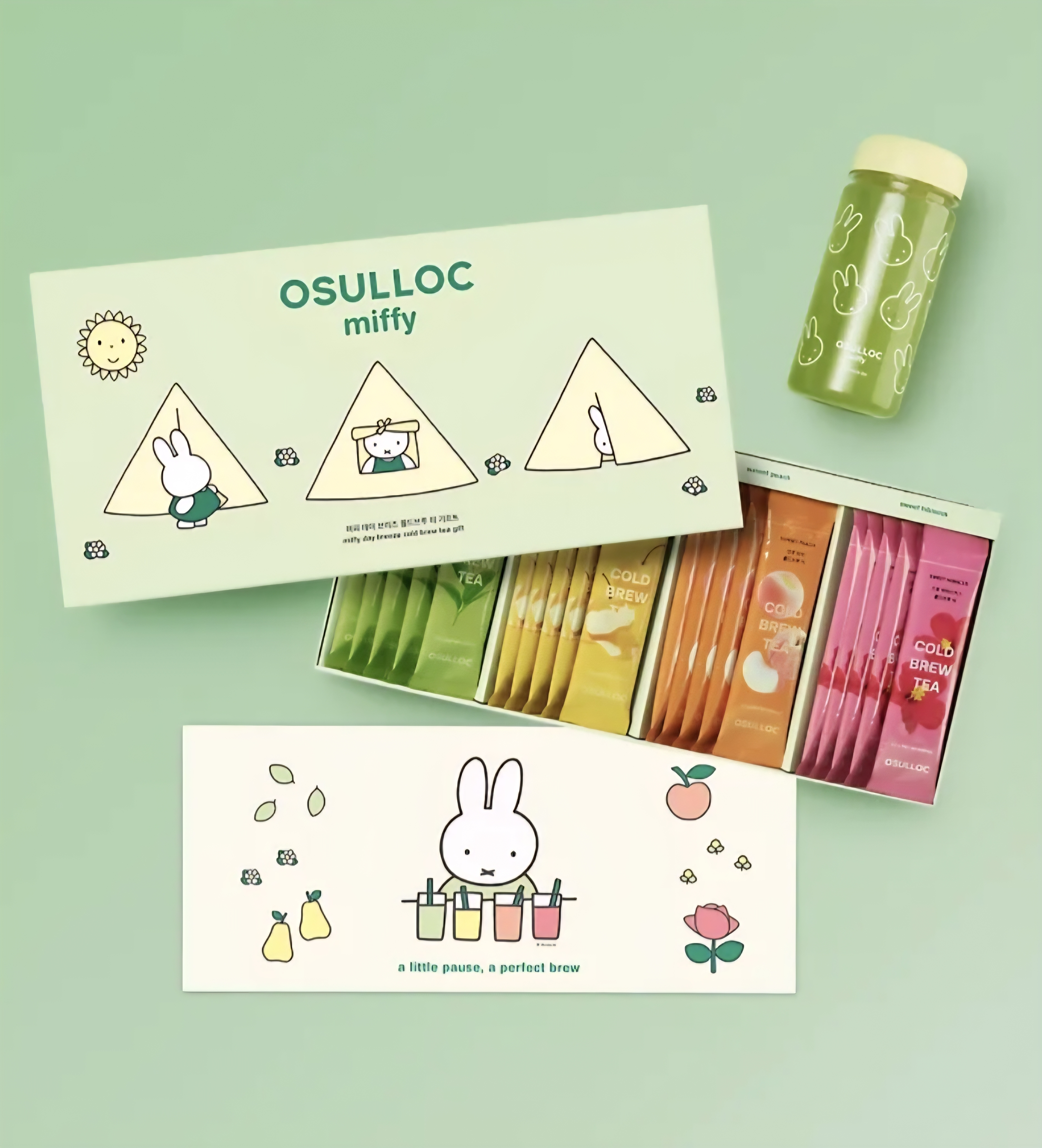 MIFFY + OSULLOC Cold Brew Tea Set (With Miffy Bottle)
