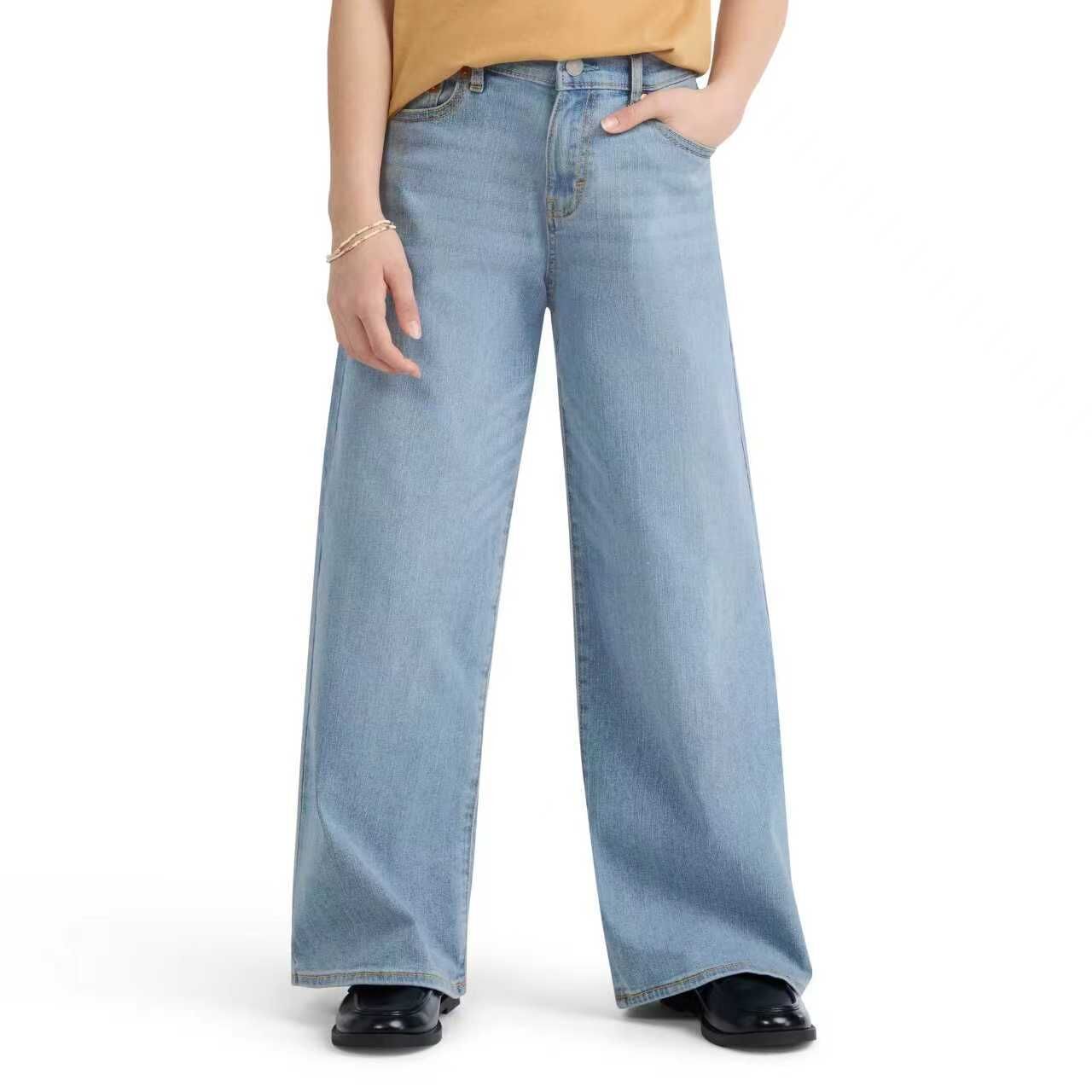 【預購】Levi's H070108 女童高腰寬鬆牛仔褲