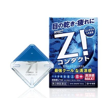 日本 樂敦製藥 勁Z!眼藥水 12ml 裸眼清涼款／隱形眼鏡適用款 長時間用眼乾澀疲勞護理