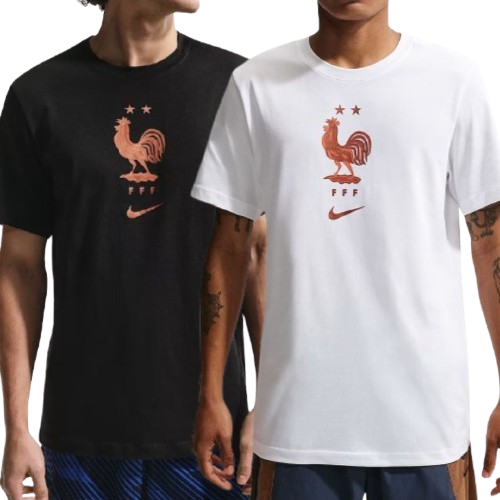 【官網限定】Nike Fff M Nk Crest Tee 短袖 足球 世界盃 法國 T恤 IH2181-黑010-白100 VI