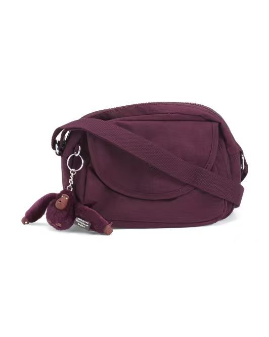 【預購】KIPLING H070111 Stelma 尼龍斜揹袋 (酒紅色)