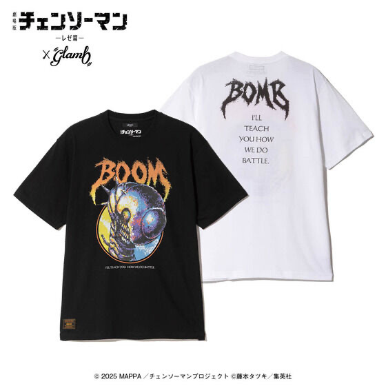 253824 Pbandai 預訂 2026/9月 劇場版『チェンソーマン レゼ篇』×glamb Bomb T-Shirt