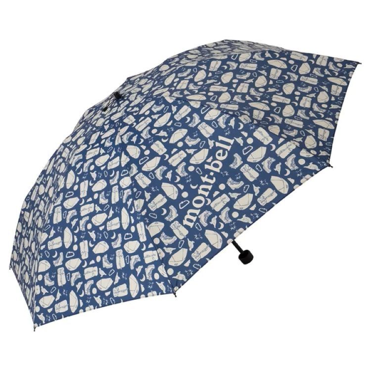 Mont-bell PRINT TREKKING UMBRELLA 55 雨傘 1128754-#3藍  [HappyOutdoor]