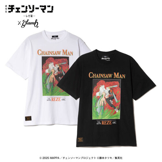 253826 Pbandai 預訂 2026/9月 劇場版『チェンソーマン レゼ篇』×glamb Chainsaw Man T-Shirt