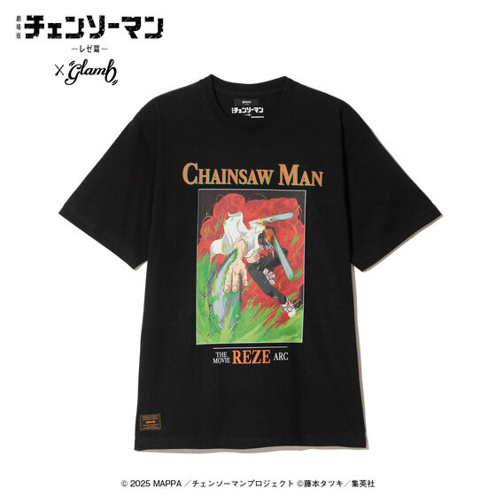 253826 Pbandai 預訂 2026/9月 劇場版『チェンソーマン レゼ篇』×glamb Chainsaw Man T-Shirt