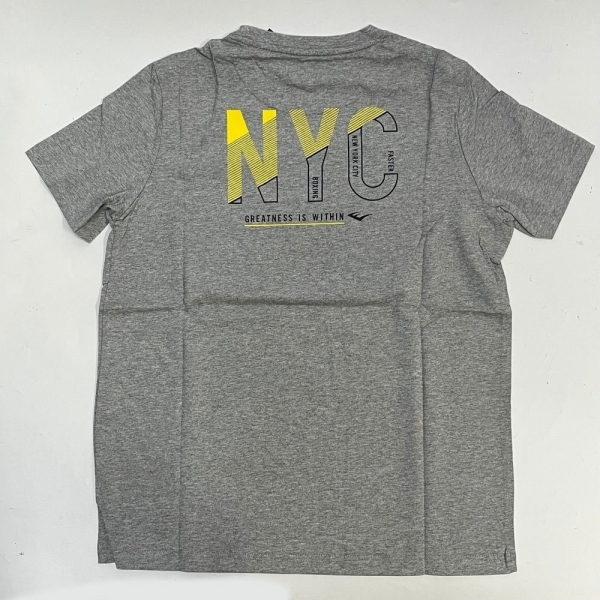 EVERLAST 短T 灰色 NYC 刺繡LOGO 休閒 短袖 男 4121100312