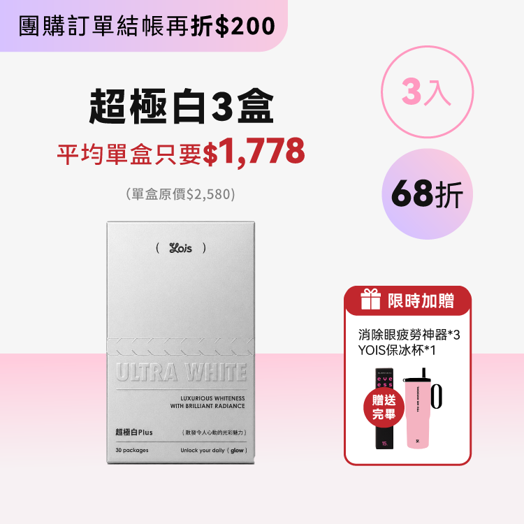 超極白 Plus ｜完整週期三盒組