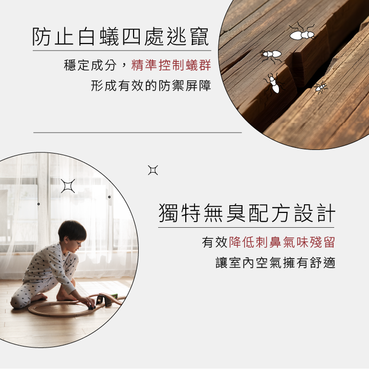 防止白蟻四處逃竄