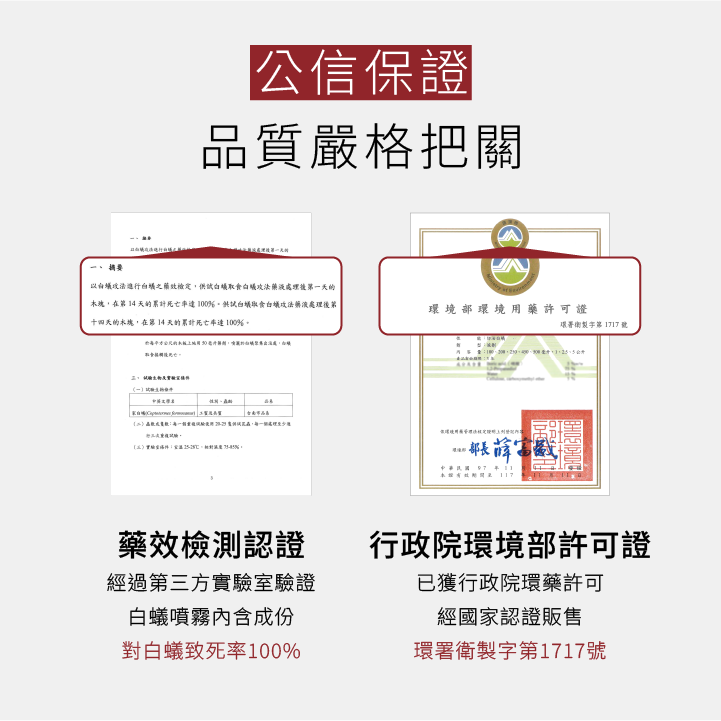 白蟻噴霧公信保證品質嚴格把關