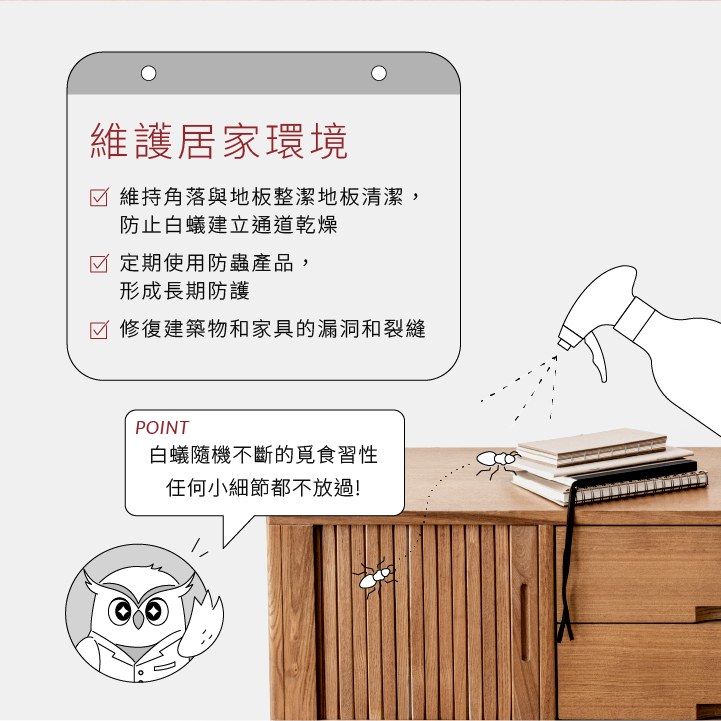 維護居家環境預防白蟻