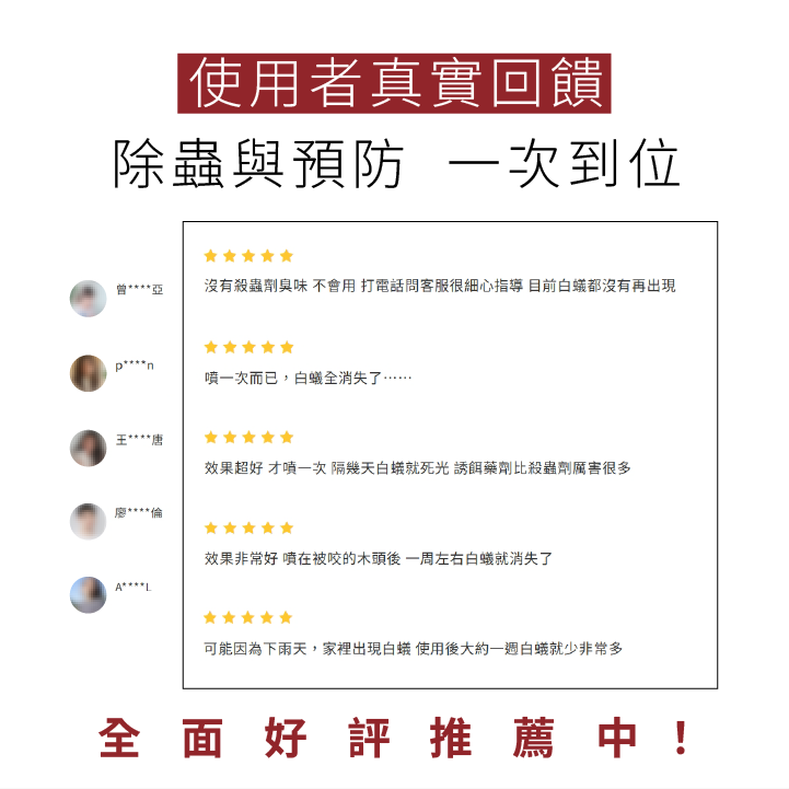 白蟻噴霧使用者真實回饋