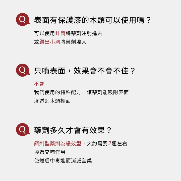 白蟻噴霧購買前常見問題中