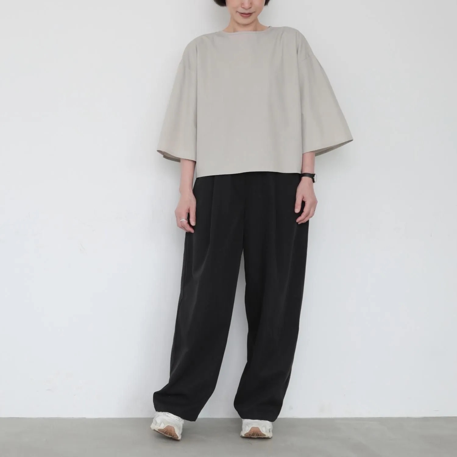OMAKE.jp 鐘型上衣BellTops 霧灰