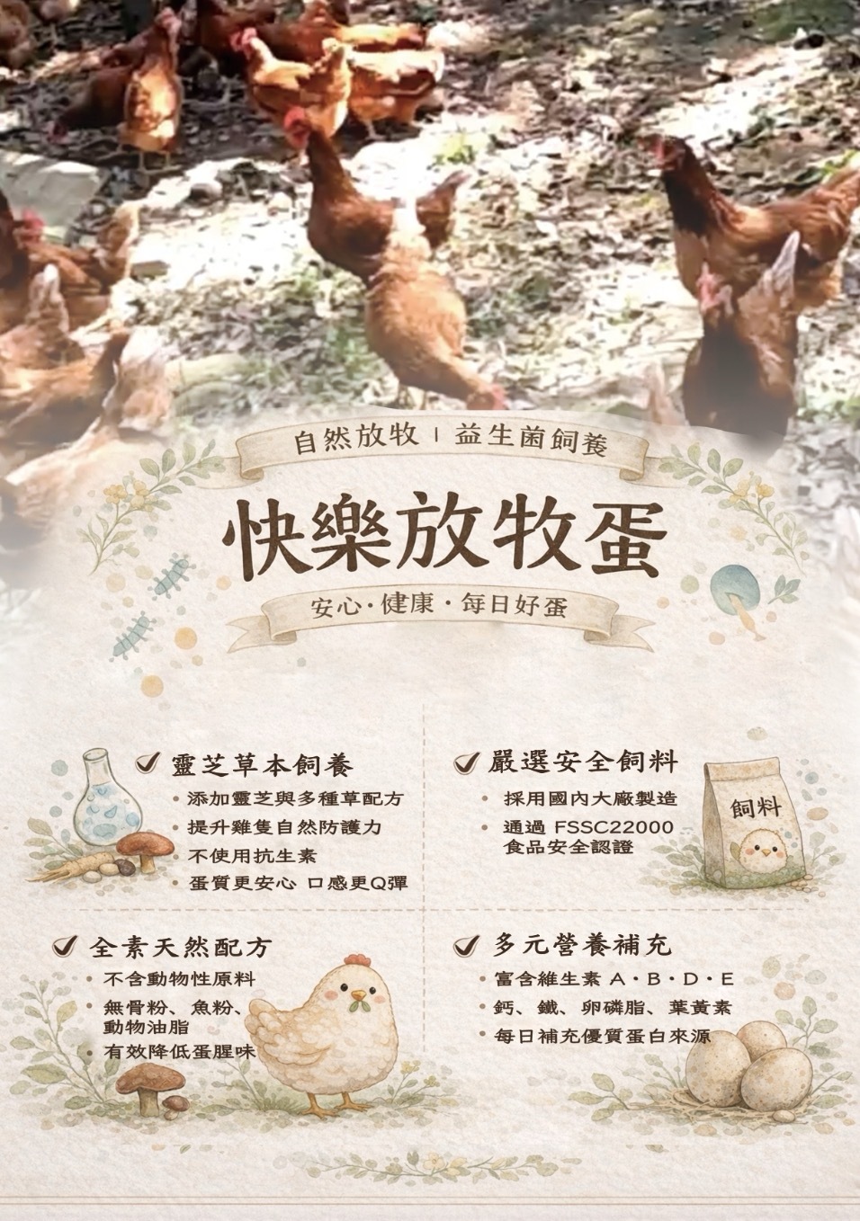 預購【07月21日 (二)到貨】順全牧場💮 快樂放牧蛋【3台斤/約28-30顆/盒】