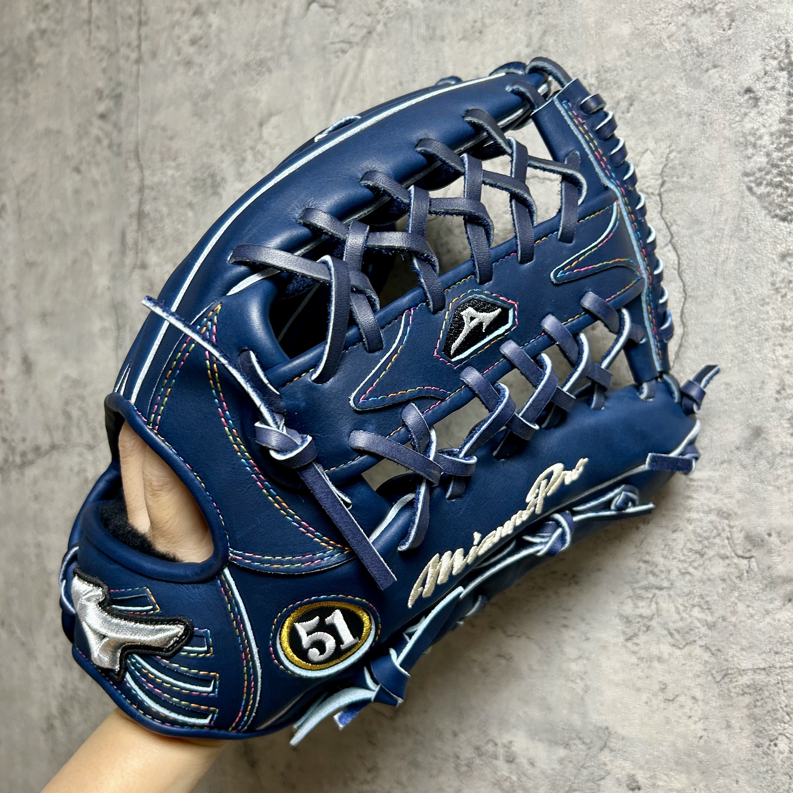 【照片分享】MIZUNO mizuno pro 硬式外野 1AJGS64251 +5mm イチローモデル外野⼿型①